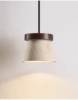 Luma Echo Travertine Pendant Light, detail view 3