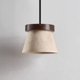 Luma Echo Travertine Pendant Light, detail view 5