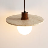 Vian Sol Travertine Pendant Light, detail view 6