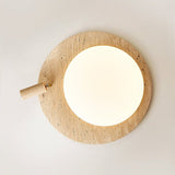 Calia Dune Travertine Ceiling Light, detail view 7