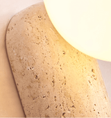 Corin Cedar Travertine Wall Light, detail view 8