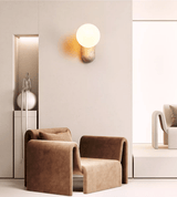 Corin Cedar Travertine Wall Light, detail view 3