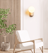 Corin Cedar Travertine Wall Light, detail view 6