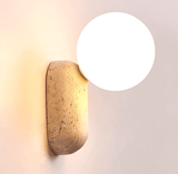 Corin Cedar Travertine Wall Light, detail view 7