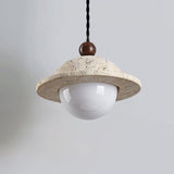 Ember Pearl Travertine Pendant Light, detail view 8