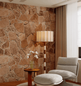 Haven Linden Travertine Floor Lamp, detail view 2