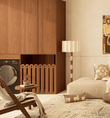 Haven Linden Travertine Floor Lamp, detail view 7