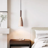 Isla Orbit Travertine Pendant Light, detail view 2