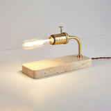 Kaia Vista Travertine Table Lamp, detail view 8