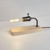 Kaia Vista Travertine Table Lamp, detail view 10