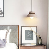 Lucen Shade Travertine Pendant Light, detail view 2