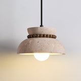 Lucen Shade Travertine Pendant Light, detail view 8