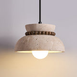 Lucen Shade Travertine Pendant Light, detail view 9