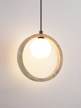 Maren Juniper Travertine Pendant Light, detail view 9