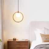 Maren Juniper Travertine Pendant Light, detail view 2