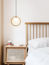 Maren Juniper Travertine Pendant Light, detail view 3