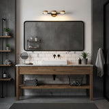 Nella Oak Travertine Wall Light, detail view 2
