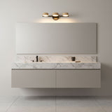 Nella Oak Travertine Wall Light, detail view 3