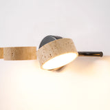 Nella Oak Travertine Wall Light, detail view 18