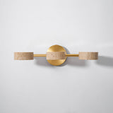 Nella Oak Travertine Wall Light, detail view 35