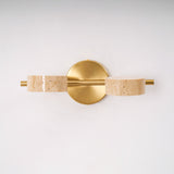 Nella Oak Travertine Wall Light, detail view 25