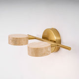 Nella Oak Travertine Wall Light, detail view 22