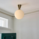 Seren Terra Glass Ceiling Light, detail view 3