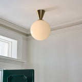 Seren Terra Glass Ceiling Light, detail view 7