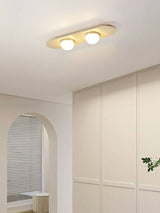 Aven Moon Travertine Ceiling Light, detail view 4