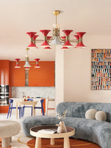 Eden Rain Brass Chandelier, detail view 5