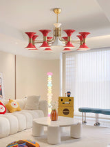 Eden Rain Brass Chandelier, detail view 15
