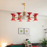 Eden Rain Brass Chandelier, detail view 2