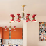 Eden Rain Brass Chandelier, detail view 3