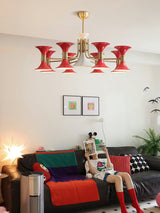 Eden Rain Brass Chandelier, detail view 6