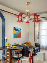 Eden Rain Brass Chandelier, detail view 7
