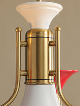 Eden Rain Brass Chandelier, detail view 16