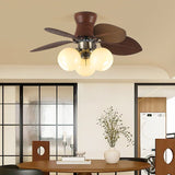 Luma Field Glass Ceiling Fan, detail view 2