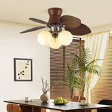Luma Field Glass Ceiling Fan, detail view 3