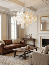 Vela Moss Glass Chandelier, detail view 4