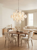 Vela Moss Glass Chandelier, detail view 5
