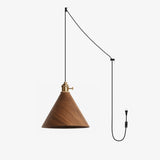 Tarin Iris Wood Pendant Light by Maison Velume