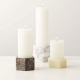 Wren River Marble Candle Holder, detail view 2