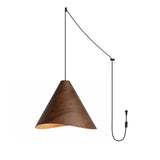 Eden Silva Wood Pendant Light, detail view 4