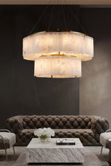 Oriel Glow Alabaster Chandelier, detail view 4