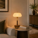 Dalia Mist Brass Table Lamp, detail view 2