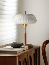 Dalia Mist Brass Table Lamp, detail view 9