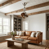 Galen Sol Wood Ceiling Fan, detail view 2