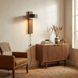 Jora Cloud Travertine Wall Light, detail view 2