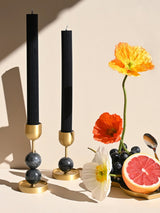 Nella Pearl Marble Candle Holder, detail view 8