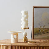 Nella Pearl Marble Candle Holder, detail view 27
